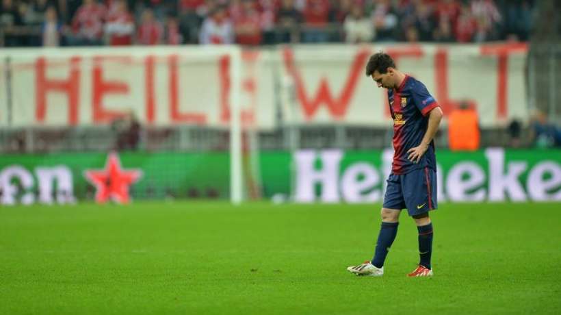 Lionel Messi s'est caché dans cette photo...mais ou ? Photo: Maxppp