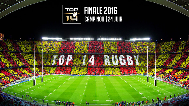 Visuel pour la finale de Top 14 2015-2016 au Camp Nou de Barcelone