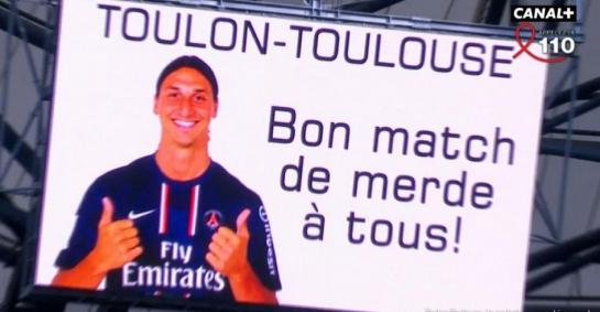 RC Toulon - Stade Toulousain : bon match de merde par Zlatan Ibrahimovic